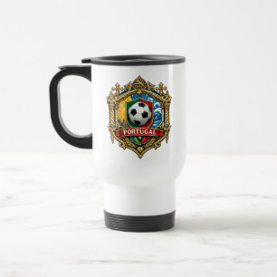 Taza De Viaje Aficionado del Fútbol de Portugal Soporte al Fútbo