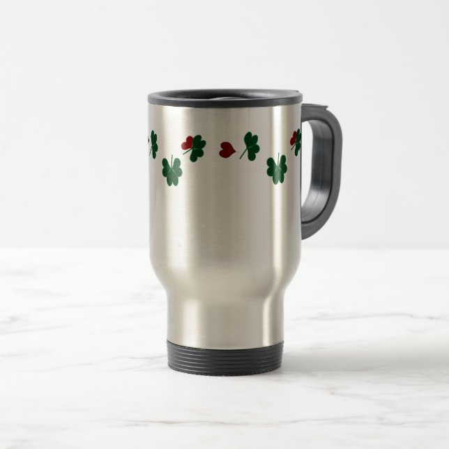 Taza De Viaje afortunado clovers travel mug (Anverso derecho)