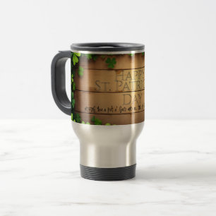 Taza De Viaje Afortunados deseos del Día de San Patricio 🍀