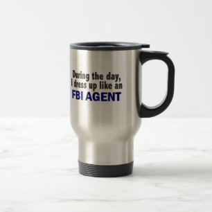 Taza De Viaje Agente del FBI durante el día