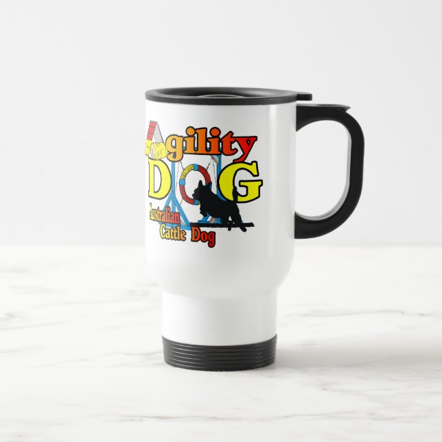Taza De Viaje Agilidad del perro de ganado vacuno australiano (Derecha)