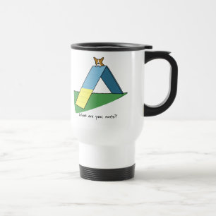 Taza De Viaje Agilidad divertida del Corgi del Uno-Marco