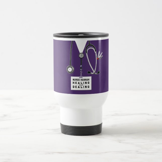 Taza De Viaje Agradecimiento a enfermeras (Centro)