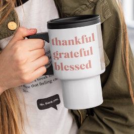 Taza De Viaje Agradecimiento de agradecimiento | Tres Collages d