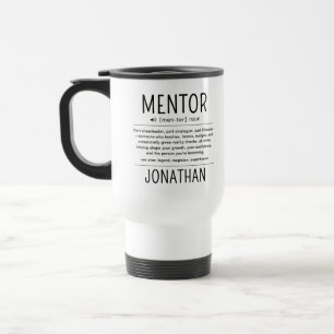 Taza De Viaje Agradecimiento de mentor entrenador asesor diverti