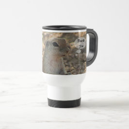 Taza De Viaje Agradecimiento por la foto de la ardilla terrestre