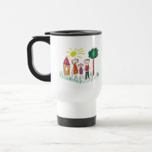 Taza De Viaje Agrega el arte adorable de tu hijo