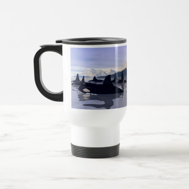 Taza De Viaje Agua brillante Orca (Izquierda)