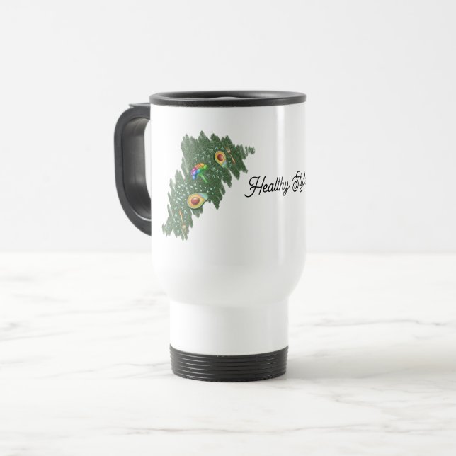 Taza De Viaje aguacate de comida saludable (Anverso izquierdo)