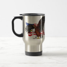 Águila americana con cruz