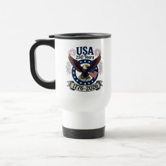 Taza De Viaje Águila Americana Patriótica 250 Años 1776-2026