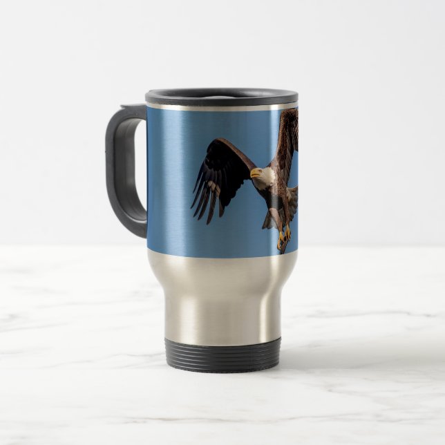 Taza De Viaje Águila calva con pescado (Anverso izquierdo)