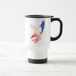 Taza De Viaje Águila de la Bandera Americana Patriótica