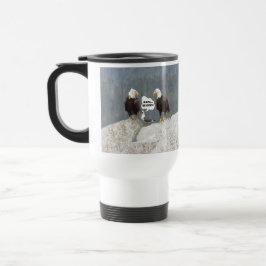 Taza De Viaje Aguilas divertidas y gaviota