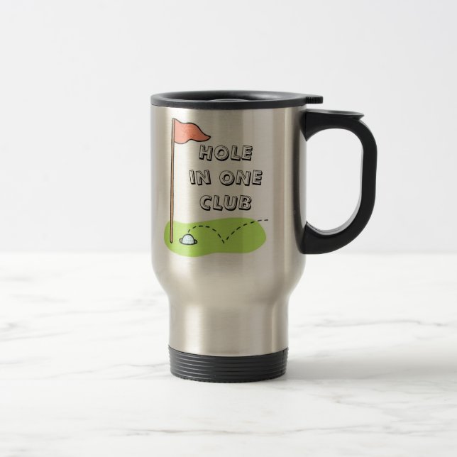 Taza De Viaje Agujero del golf en un club que se jacta (Derecha)