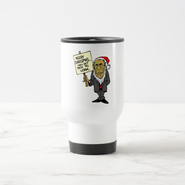 Taza De Viaje Ahora vuelva trabajar el navidad Boss (Centro)