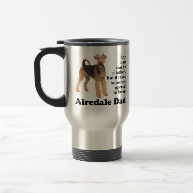 Taza De Viaje Airedale Dad Travel Mug (Izquierda)