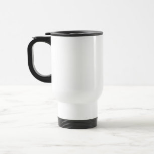 Taza de viaje aislada con nombre grande personaliz
