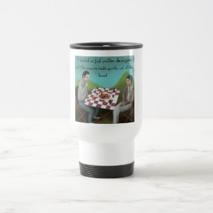 Taza De Viaje Ajedrez Cajún Dibujo Animado Divertido