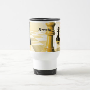 Taza De Viaje Ajedrez de Rusia