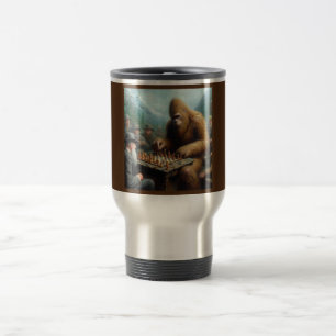 Taza De Viaje Ajedrez para jugar a pie grande