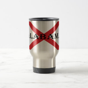 Taza De Viaje Alabama y el atracón de la bandera