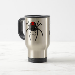 Taza De Viaje Alarmante ilustracion personalizado de araña de vi