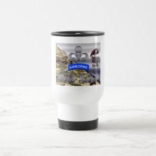 Taza De Viaje Alas Aerotransportadas – Ganadas Nunca Dadas