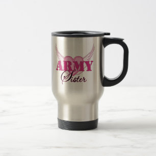 Taza De Viaje Alas de la hermana del ejército