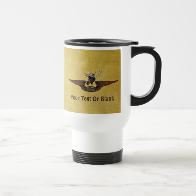 Taza De Viaje Alas piloto de Moose Bush volador (Derecha)