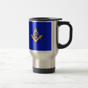 Taza De Viaje Albañil - azul masónico