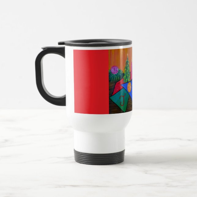 Taza de viaje Alegría de Navidad (Izquierda)