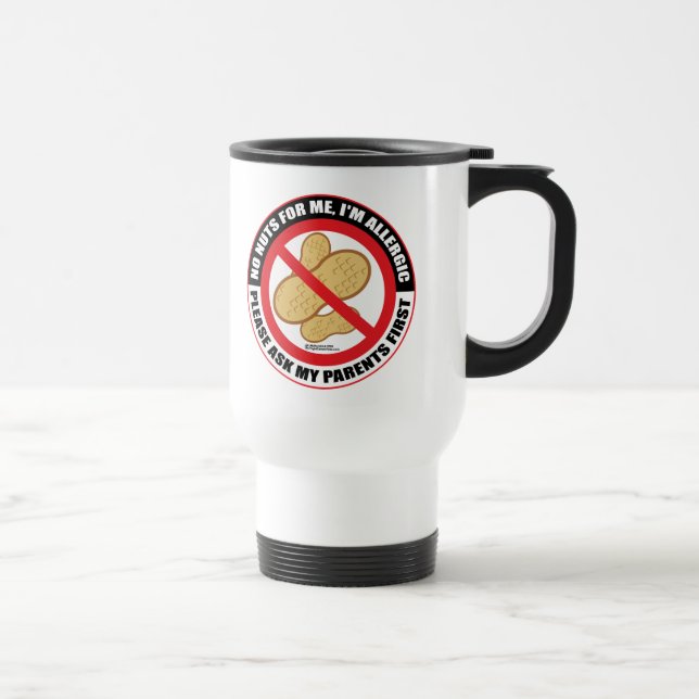 Taza De Viaje Alergia de la nuez (Derecha)