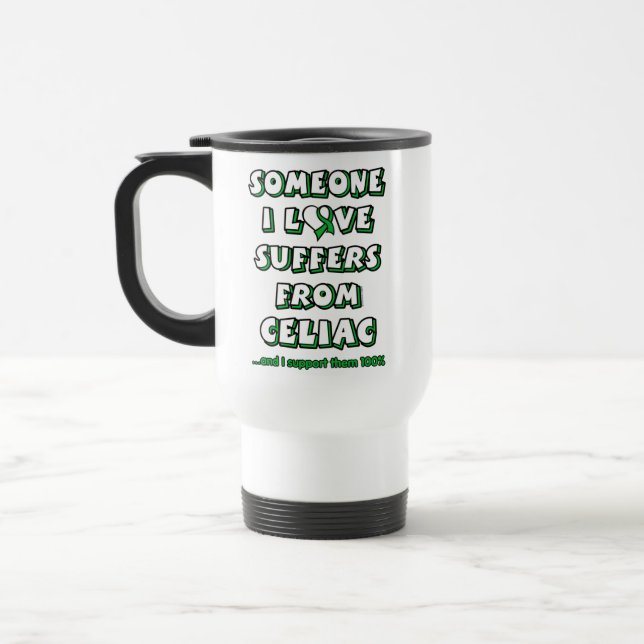 Taza De Viaje Alguien Que Amo... Celiac (Izquierda)