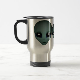 Taza De Viaje Alien Mug Gray Cups Extraterrestres y Vidrio Extra