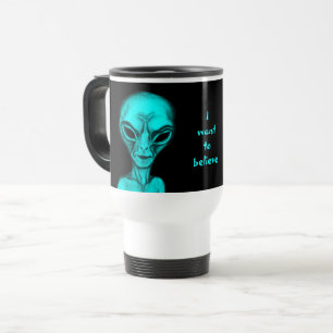 Taza De Viaje Alien, quiero creer