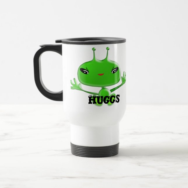 Taza De Viaje Aliens Huggs Mug (Izquierda)