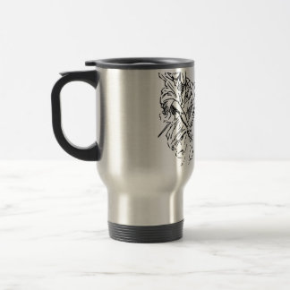Taza De Viaje Almohadilla de ratón de esqueleto divertido que ll