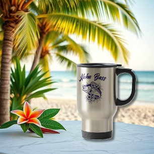 Taza De Viaje Aloha Bass-Hawaiian Blue