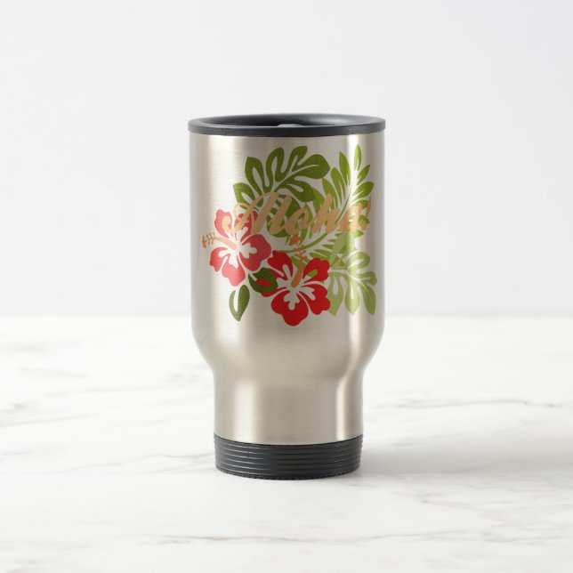 Taza De Viaje Aloha Hibiscus (Centro)