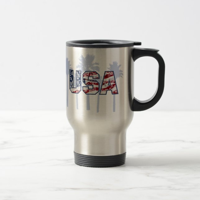 Taza De Viaje Aloha Palms USA Tropical Travel Mugs (Derecha)