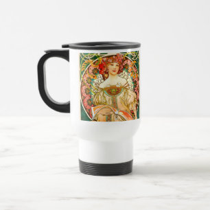 Taza De Viaje Alphonse Mucha Art Nouveau Daydream