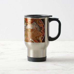 Taza De Viaje Alphonse Mucha Dreaming (Reverie)