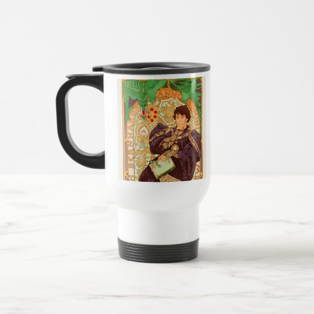 Taza De Viaje Alphonse Mucha Prince y Dragon (Izquierda)