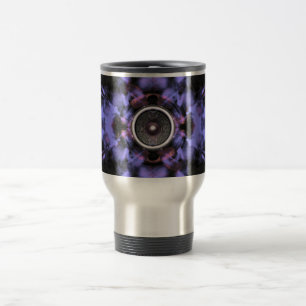 Taza De Viaje Altavoz musical de fondo morado