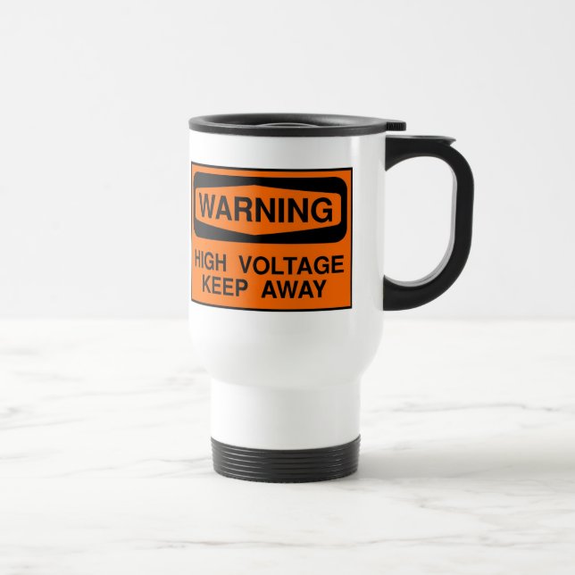 Taza De Viaje alto voltaje amonestador (Derecha)