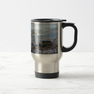 Taza De Viaje Alturas de la playa del embarcadero de Funtown