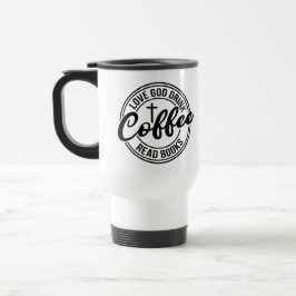 Taza De Viaje Ama a Dios Bebe Café Lee Libros