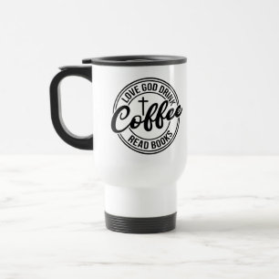 Taza De Viaje Ama a Dios Bebe Café Lee Libros