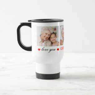 Taza De Viaje Ama Abuela/Nana/Otro Personalizado fotográfico 3